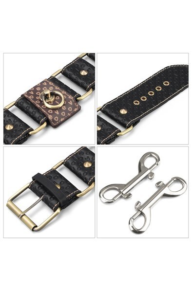 Lovetoy Rebellion Reign 腳扣，黑色設計，適合BDSM愛好者，提供舒適束縛感，易於調整。