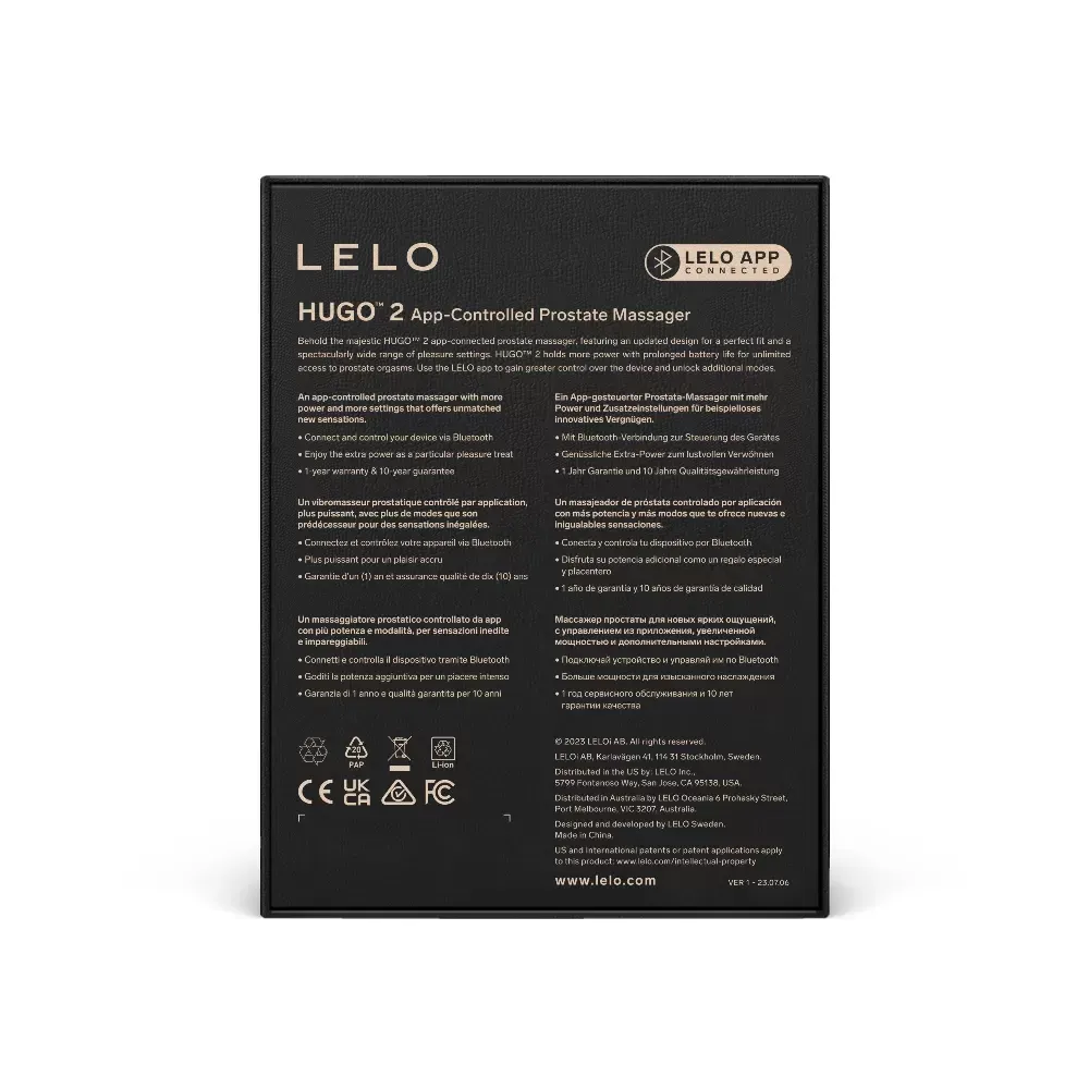 LELO HUGO 2 智能遙控前列腺按摩器-SING DR
