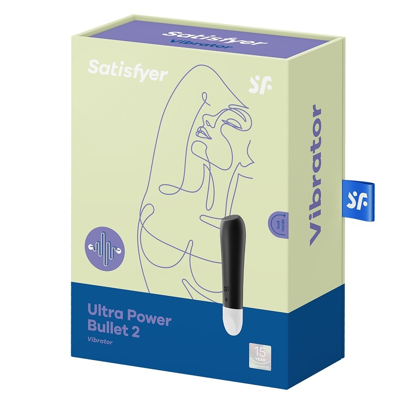 Satisfyer Ultra Power Bullet 2 小型激震震動棒 黑色-SING DR