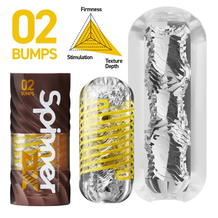 TENGA Spinner DX 02 BUMPS 蛇龍卷飛機杯