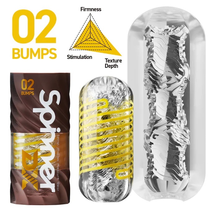 TENGA Spinner DX 02 BUMPS 蛇龍卷飛機杯