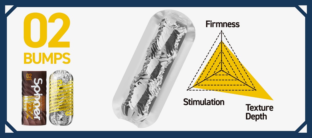TENGA Spinner DX 02 BUMPS 蛇龍卷飛機杯