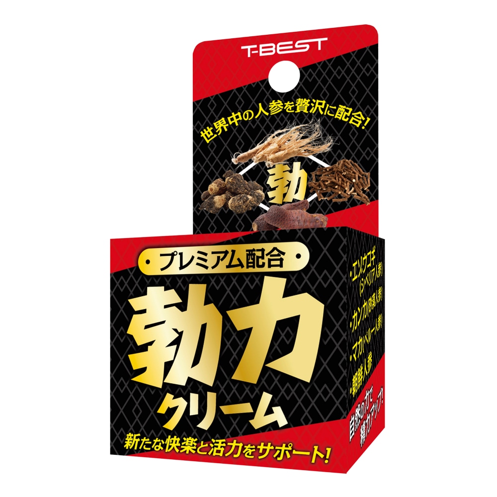 T-BEST 高級組合勃起霜，含西伯利亞、沙漠、秘魯及朝鮮人參，提升愉悅感受，品質可靠。