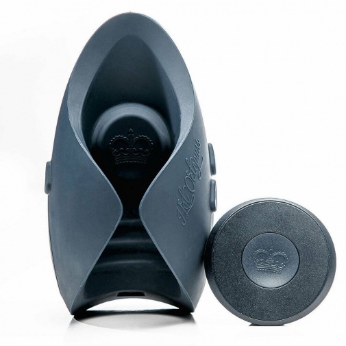 Hot Octopuss Pulse Duo 藍色強力震動自慰器，雙人使用時可調整不同振動模式。