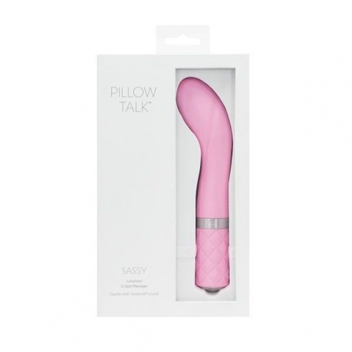 Pillow Talk Sassy G點按摩棒，柔軟矽膠材質，彎曲頭部設計，完美貼合G點，USB充電。