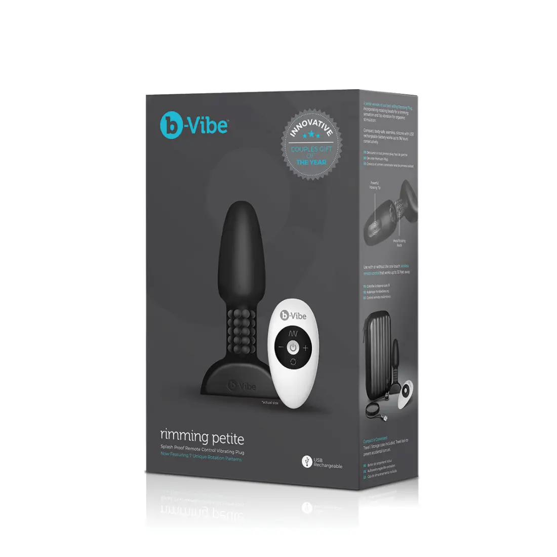 b-Vibe Rimming Petite 舌尖舔舐滾珠後庭按摩器-SING DR