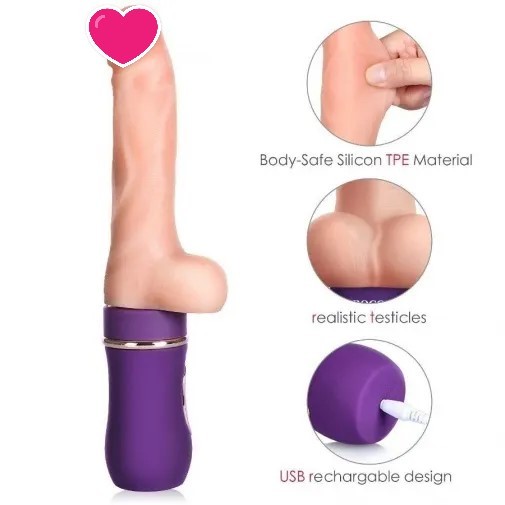 Erocome Auriga 禦夫座 自動抽插震動棒 紫色