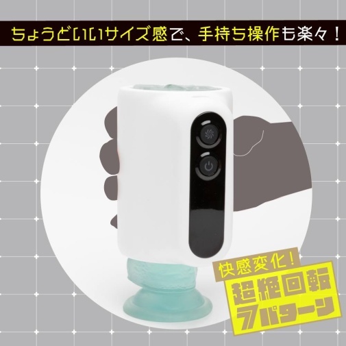 EXE Puni Ana Roid R 強力旋轉電動飛機杯，7種吸啜模式，360°旋轉設計，USB充電，真實觸感。

