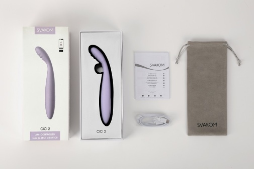 SVAKOM Cici 2 扭動調節按摩棒，搭載加熱功能與5種震動模式，帶來全方位愉悅。