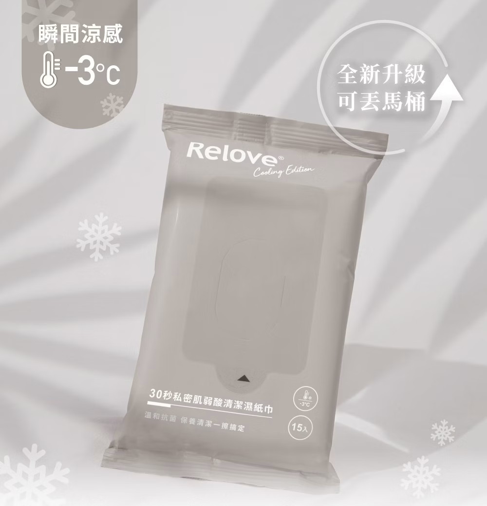 Relove 私密肌30秒面膜濕紙巾