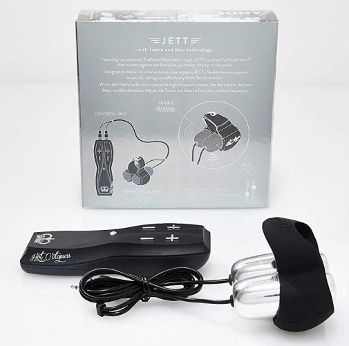 Hot Octopuss Jett 配戴式陰莖振動器 黑色