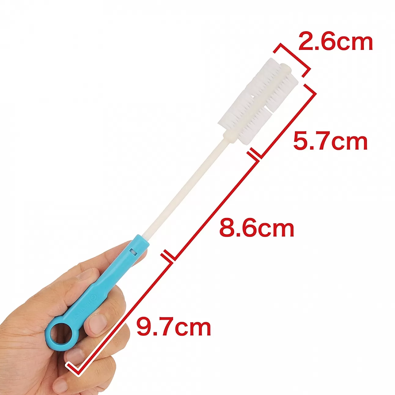 G Project 飛機杯專用清潔刷，密集扇形刷毛，溫和清潔飛機杯，帶掛勾設計，方便晾乾。