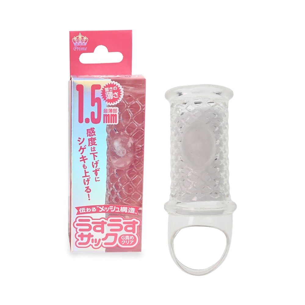 Prime 超薄透明陰莖套，1.5mm極薄設計，提供超高敏感度與真實的親密互動。