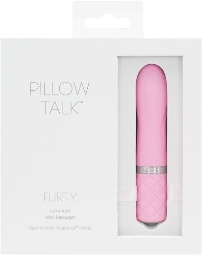 Pillow Talk Flirty 迷你震動棒，矽膠材質，精確按摩頭，輕鬆享受強勁快感。