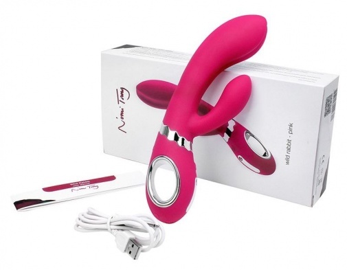 Nomi Tang Wild Rabbit 2 兔耳震動棒，雙重刺激設計，10 種震動模式，i-touch 滑控，適用於浴室防水使用。