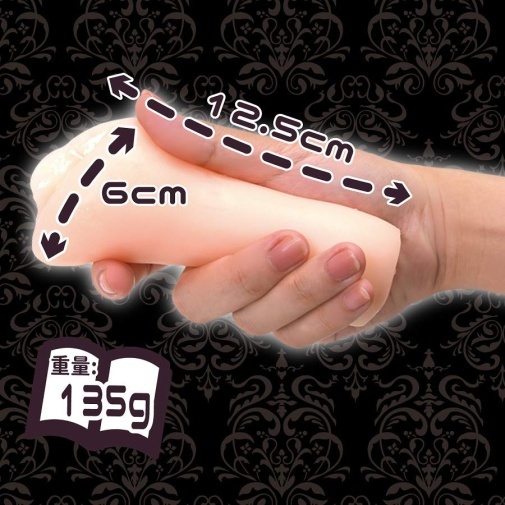 NPG 文學少女自慰器，6cm直徑，12.5cm長度，緊緻內部構造，仿真體驗，附贈潤滑液，方便使用。