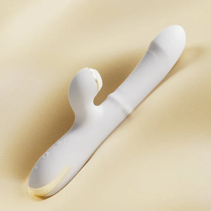 Erocome Pyxis 羅盤座伸縮轉珠吸震按摩棒，10種震動模式，3種吸震模式，帶來雙重快感。