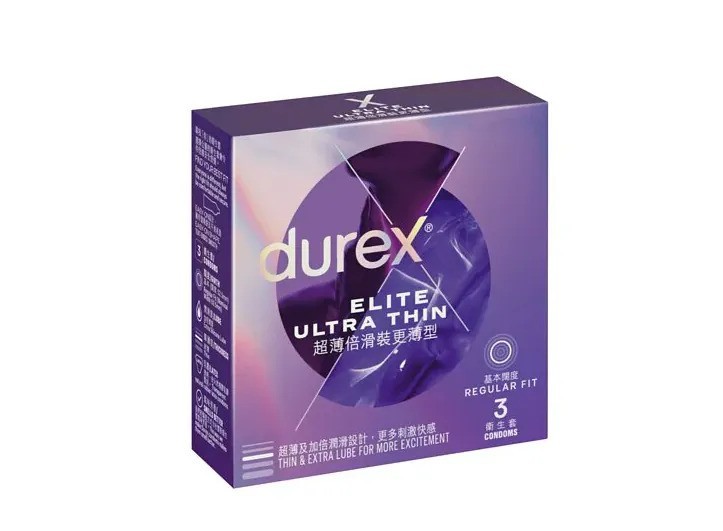 Durex 杜蕾斯 Elite Ultra Thin 超薄倍滑裝更薄型 10 片裝 乳膠安全套 (香港版)