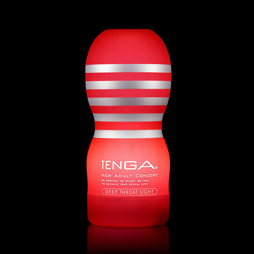 TENGA LED 燈，紅色 / 藍色款，飛機杯造型設計，電池供電，營造溫馨夜間氛圍。