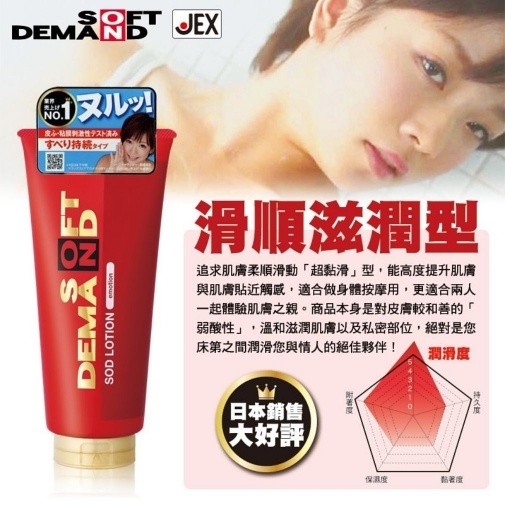 JEX SOD 滑順潤滑劑，專為敏感肌設計，安全舒適，適用全身。
