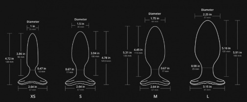 Lovense Hush 2 智能APP控制後庭震動肛塞 (4個尺寸)-SING DR