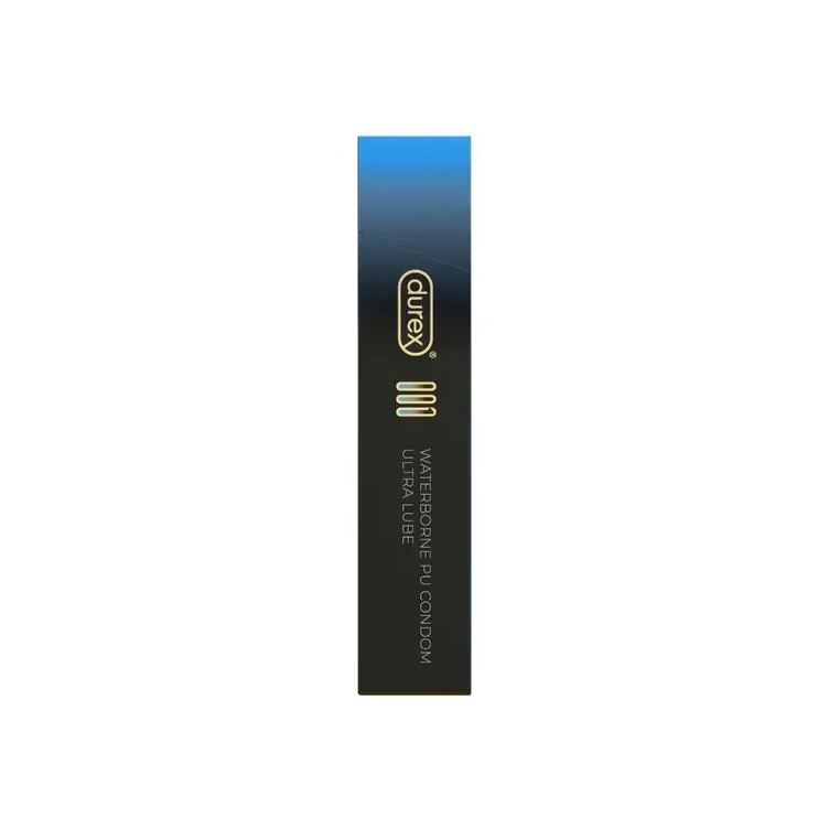 杜蕾斯 001 倍滑裝安全套 (香港版)，54mm PU 材質，五點均一薄設計，無色無味，親密更貼近。