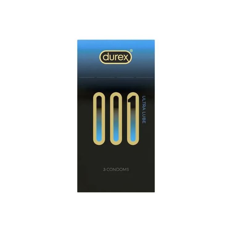 杜蕾斯 001 PU 激薄安全套，Easy-On™ 設計，內含儲精袋，100% 電子測試認證，安心使用。