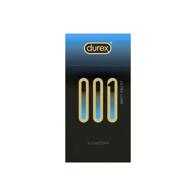 杜蕾斯 001 PU 激薄安全套，Easy-On™ 設計，內含儲精袋，100% 電子測試認證，安心使用。