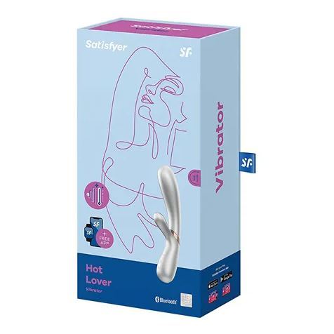 Satisfyer Hot Lover 加溫雙頭兔耳按摩棒 粉紅色-SING DR