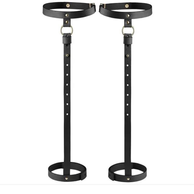 Bijoux Indiscrets MAZE 後腿束縛皮帶 黑色