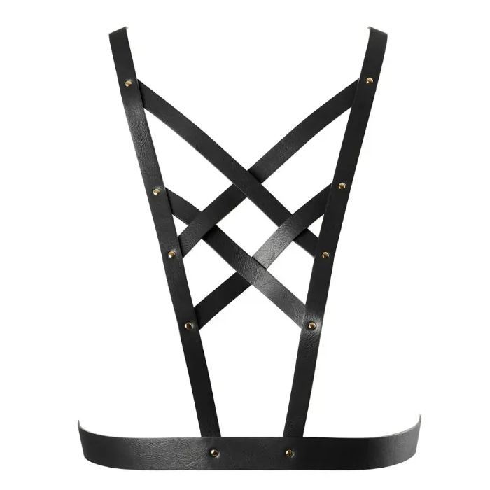 Bijoux Indiscrets Maze 交叉胸部吊帶 黑色-SING DR