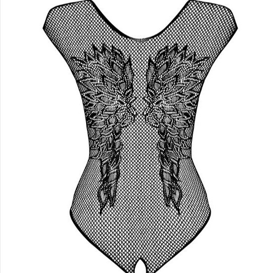 Obsessive 性感針織 B112 連身衣，開襠設計和彈性布料，提升性感誘惑感。