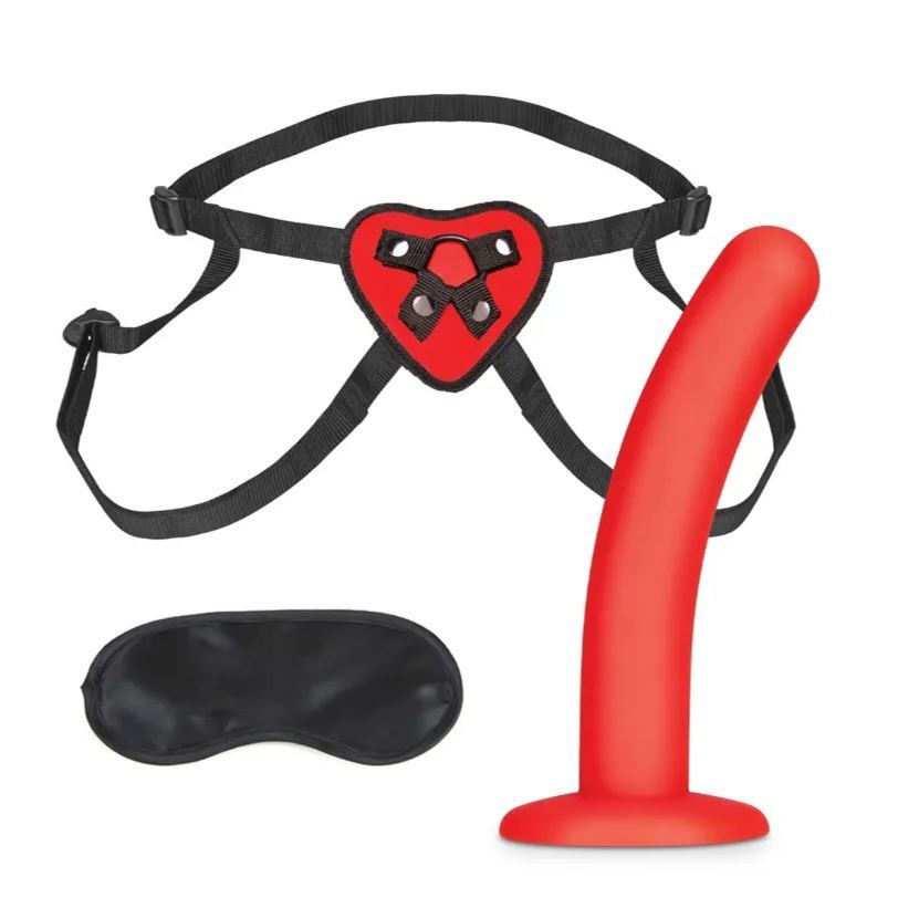 Lux Fetish 穿戴式假陽具 5'' 套裝，附可換環圈設計，提供多樣化的使用選擇，增添親密樂趣。