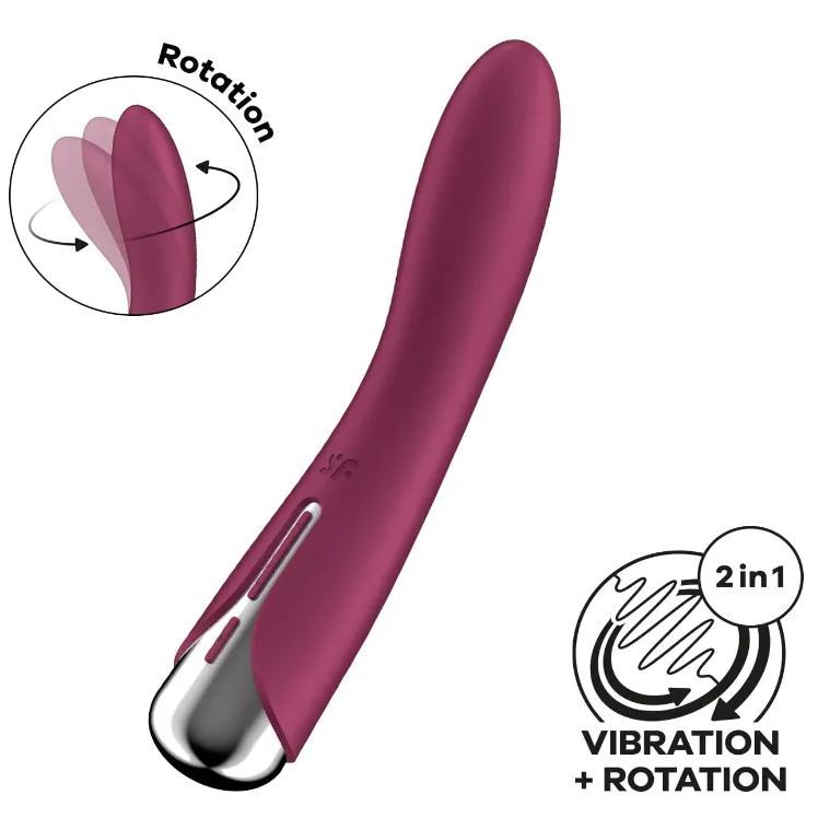 Satisfyer Spinning Vibe 1 震動旋轉G點按摩器，12種震動與5種旋轉模式，精確刺激G點，舒適插入。