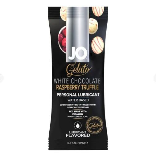 System Jo Gelato 甜品香味水性潤滑劑 60ml，覆盆子白朱古力風味，滑順持久，適用玩具與避孕套。