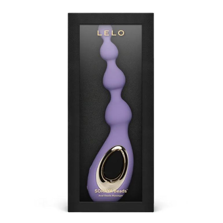 LELO SORAYA Beads 震動後庭按摩器，逐漸增大的拉珠設計，適合A點與P點刺激，防水矽膠。