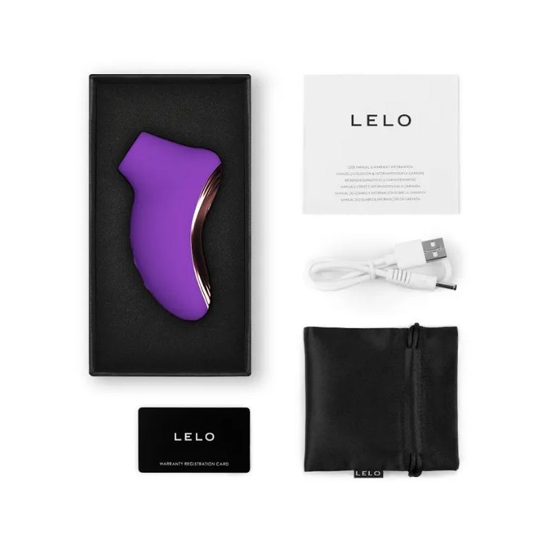 LELO Sona 2 Travel 便攜式吸啜器，防水矽膠材質，聲波脈衝刺激陰蒂，深入快感體驗，貼心絲質收納袋。