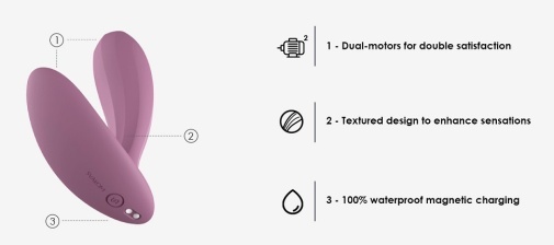 APP控制震動器，支援SVAKOM App遠程操控，自定義模式打造個性化快感。