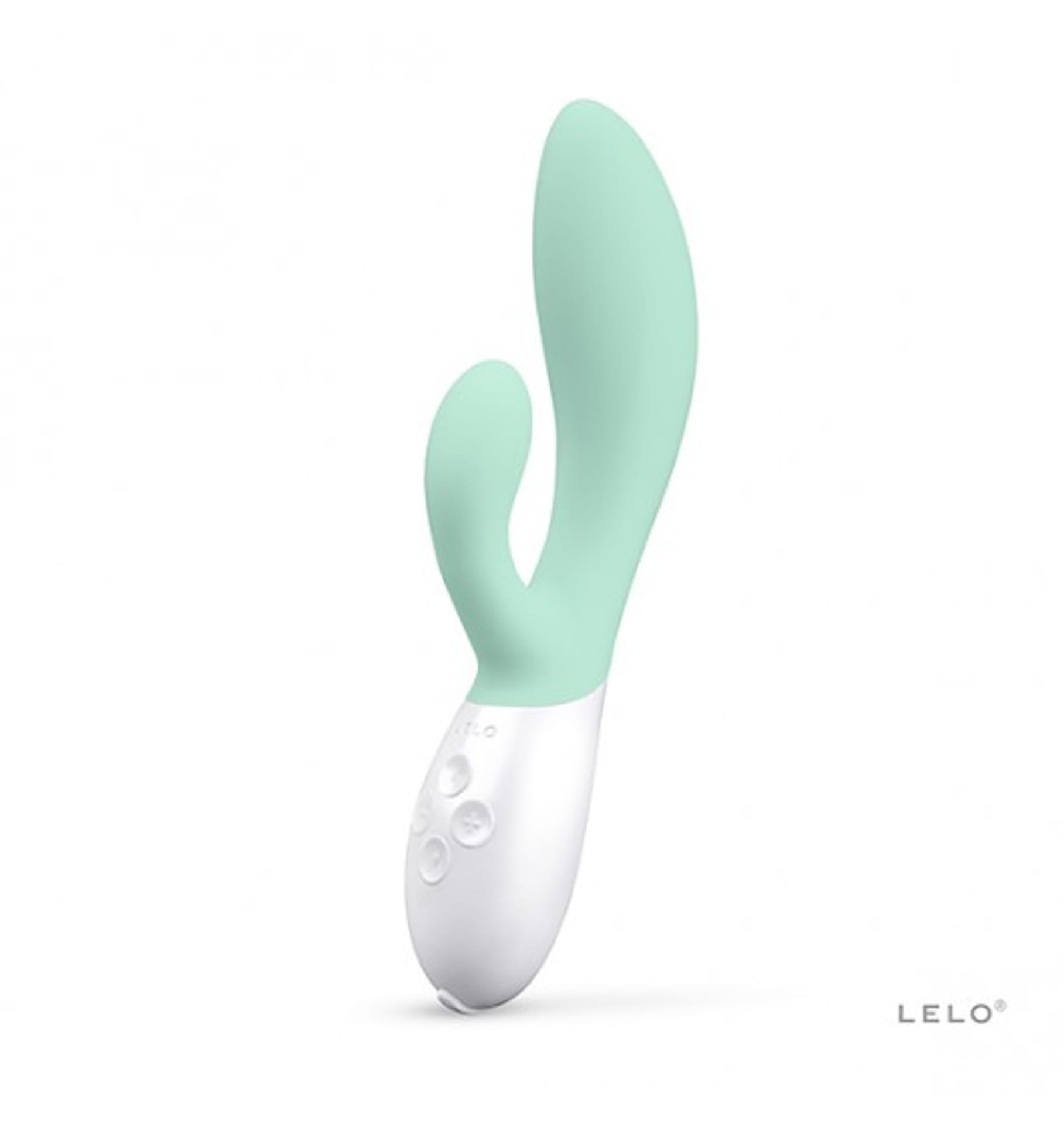 LELO Ina 3 雙頭按摩棒，10 種震動模式，30% 增強震動力，柔軟矽膠材質，USB 充電，防水設計。