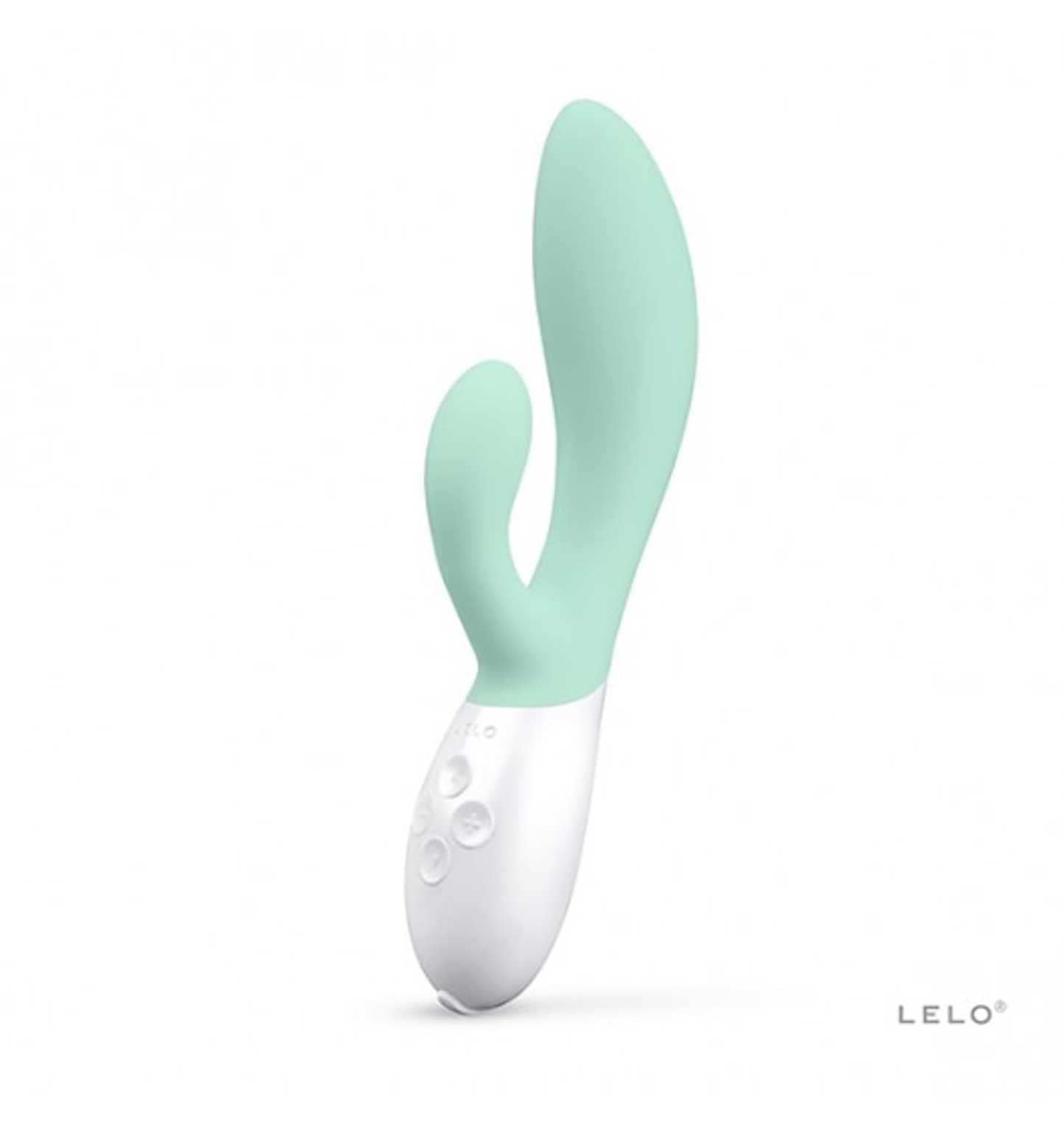LELO Ina 3 雙頭按摩棒，10 種震動模式，30% 增強震動力，柔軟矽膠材質，USB 充電，防水設計。