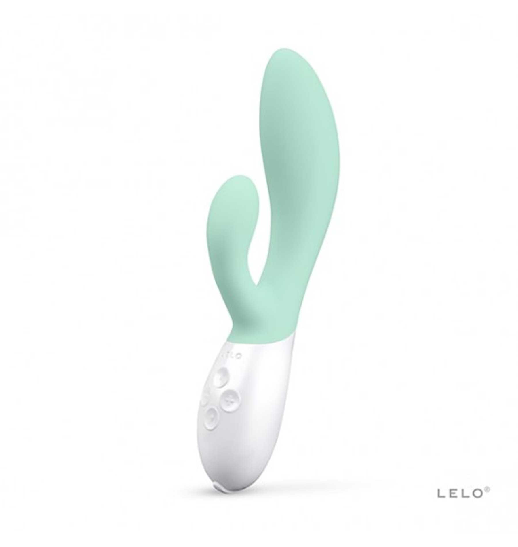 LELO Ina 3 雙頭按摩棒，10 種震動模式，30% 增強震動力，柔軟矽膠材質，USB 充電，防水設計。