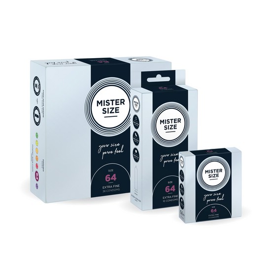 MISTER SIZE 64MM 乳膠安全套 (3片/10片/36片)