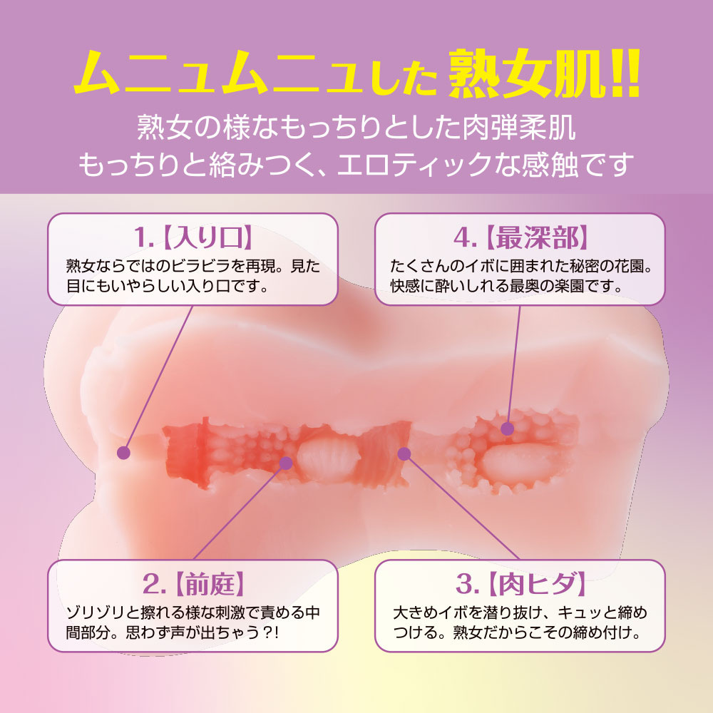 MSTC-021 熟女模擬器，柔軟觸感，內部大大小小凸起，500g重，附潤滑液設計。