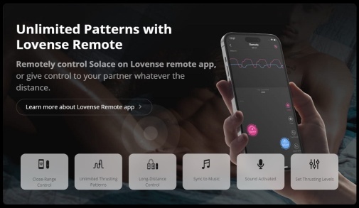 Lovense Solace - 應用程式遙控自動飛機杯