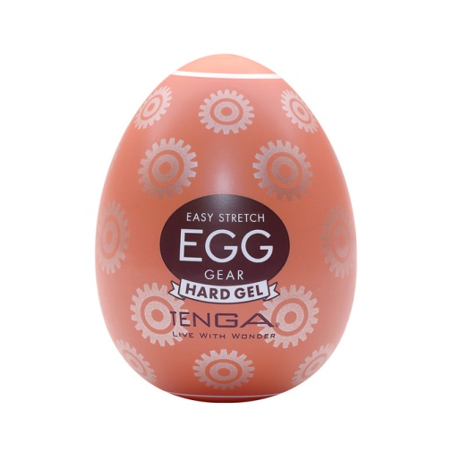 TENGA EGG GEAR 齒輪扭蛋，超強彈性材質，複雜螺旋圖案與精緻突起，帶來強烈快感體驗。