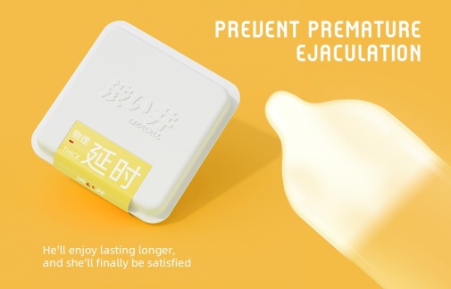 Drywell 延時乳膠安全套，高品質天然乳膠製成，潤滑劑舒適貼合，6片裝。