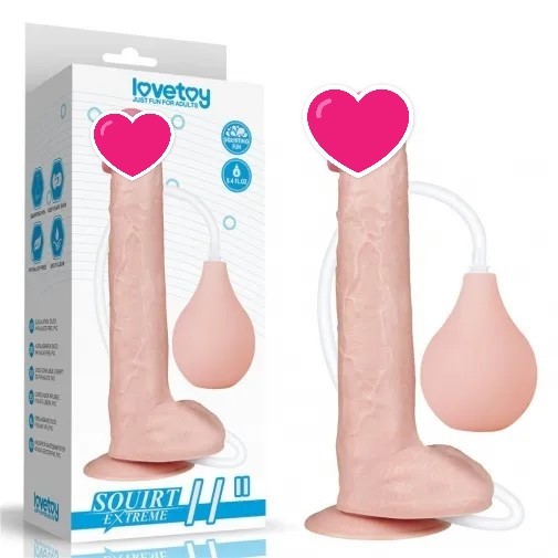 Lovetoy 9" 仿射精假陽具 - 肉色 L