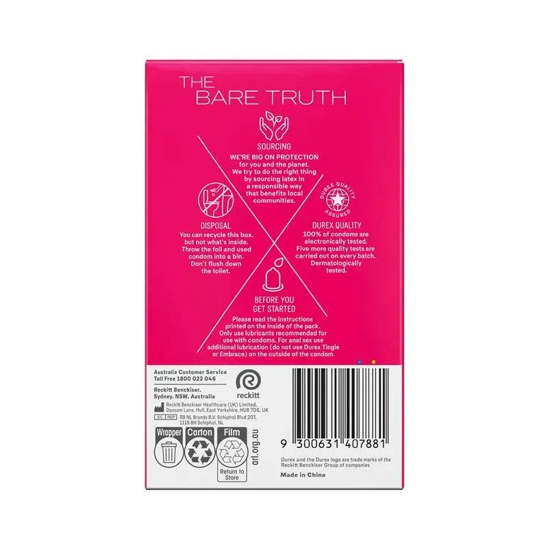 Durex 杜蕾斯 Pleasure Me 凸點乳膠安全套 10片裝