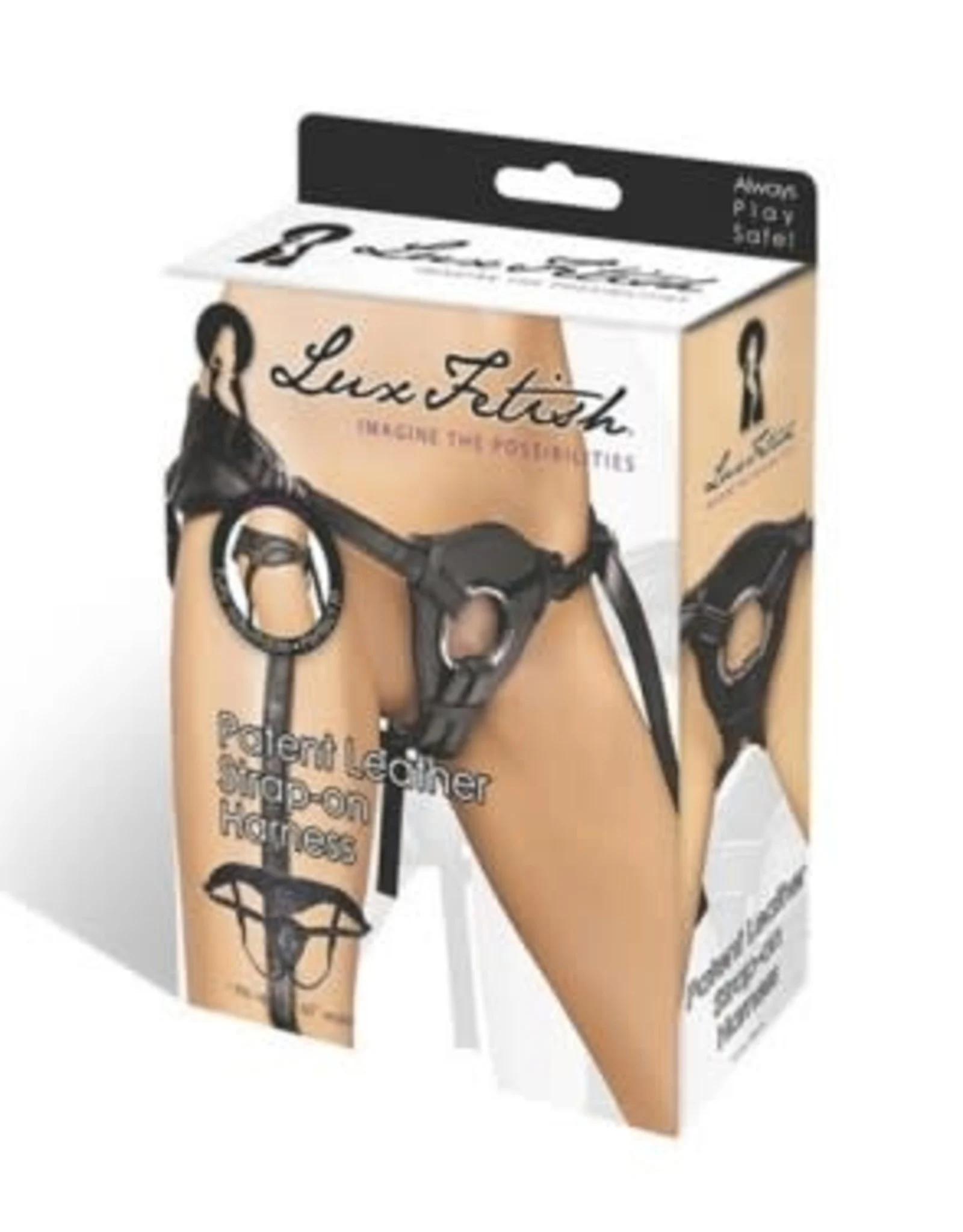 Lux Fetish Patent Leather Strap-on Harness