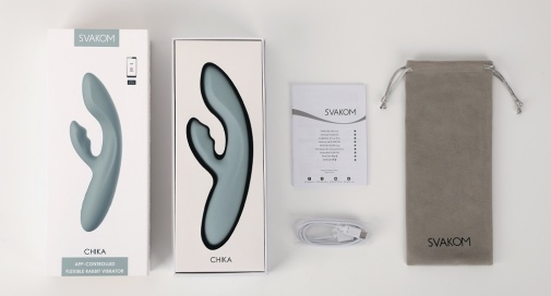 SVAKOM Chika APP 遙控暖感雙頭按摩棒，雙重刺激設計，支援APP遠程操控，提供極致愉悅體驗。